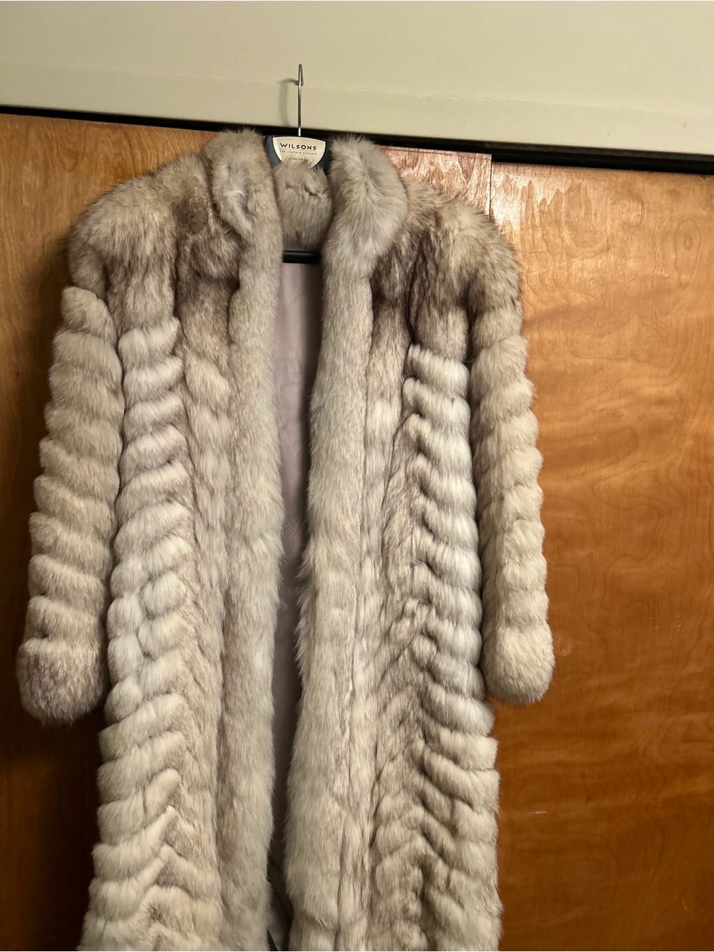 “Real” Silver Blue Fox Long Coat
